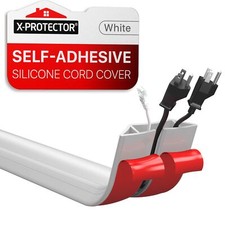 Floor Cord Cover by   5  Overfloor Cord Protector   Self-Adhesive Power Cable...
