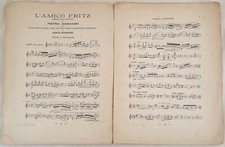 Pietro Mascagni Fun L’ Amico Fritz Jahre ’30 Geige Mandoline Notenständer