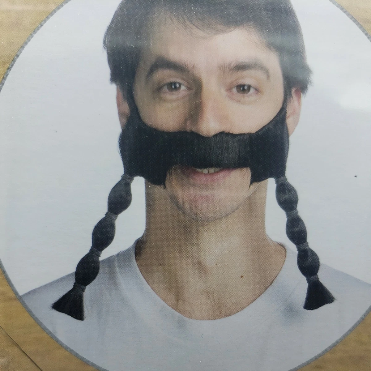 Igor Beard Facial Hair Costume Accessory Biker Sailor Classic Retro Rocker black