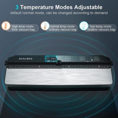 ALACRIS Vacuum Sealer Machine (Include 15 sealer bags) with 7mm