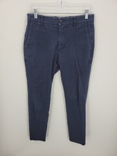 Everlane Pants Mens 30x32 Blue Flat Front Straight Leg Slim Fit Chino Trousers