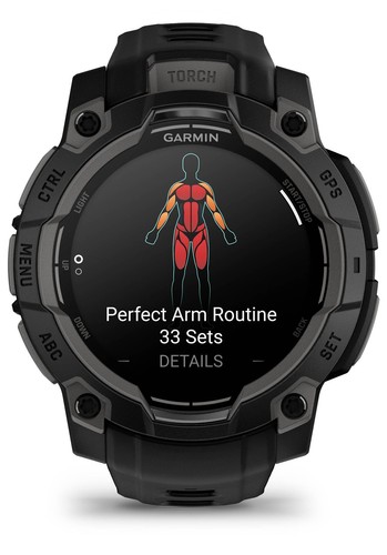 Garmin INSTINCT 3 AMOLED Smartwatch 45 mm Schwarz - Zdjęcie 2 z 7