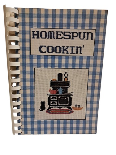 Homespun Cookin’ Cookbook  Vintage 1984 Grand Chapter of NC of the Eastern Star