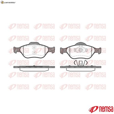 BREMSBELAGSATZ SCHEIBENBREMSE 0766.00 FÜR MAZDA 121/III SOHO DEMIO FORD 1.3L