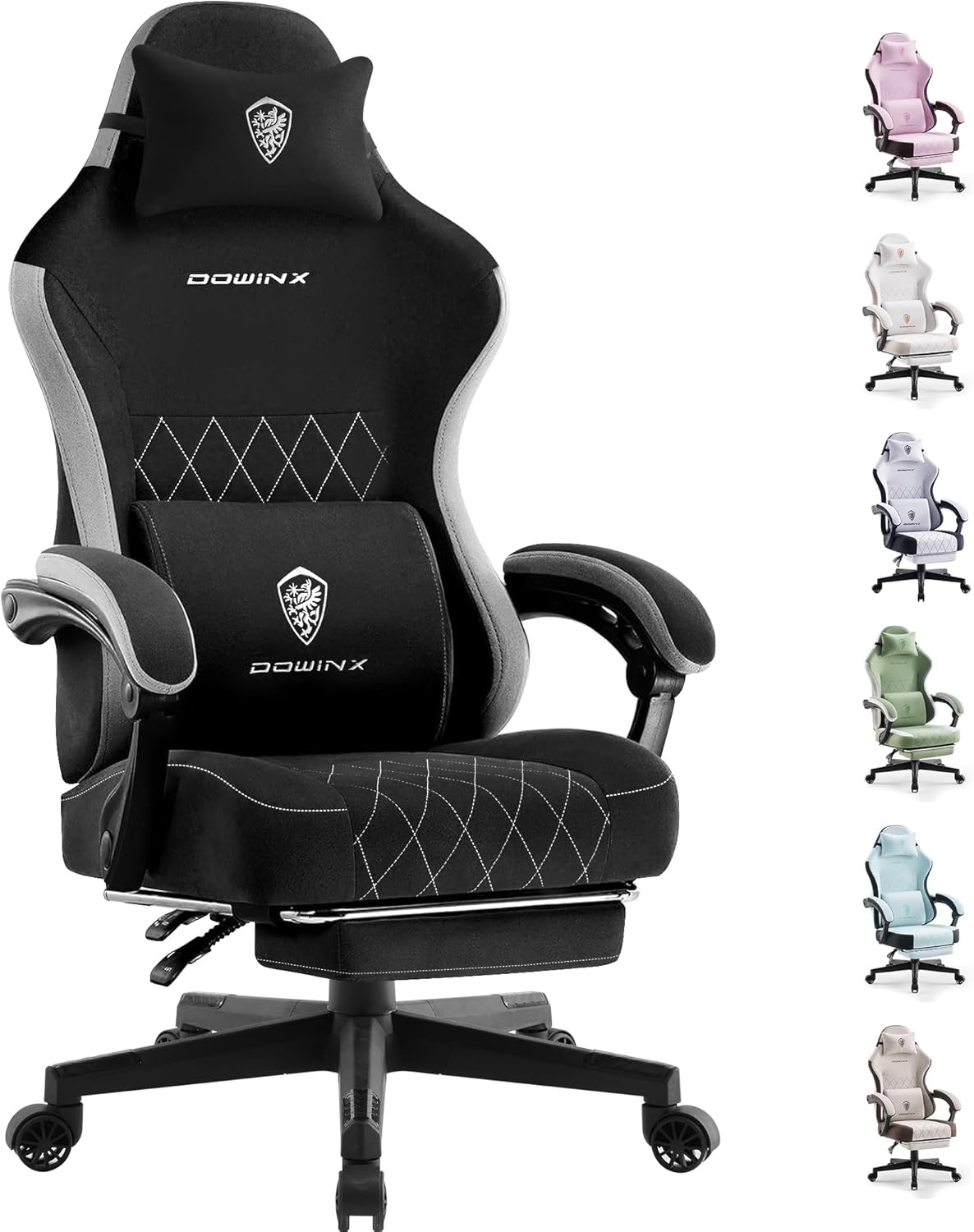 , Computer Chair With Footrest And Pocket Spring Cushion