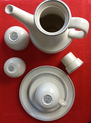 ''BIRKA'' Kaffeeservice, 30-tlg., Stig Lindberg/Gustavsberg,  Schweden, Vintage