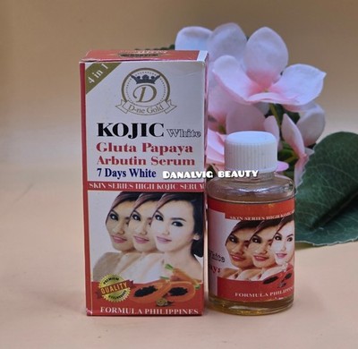 Kojic white Gluta Papaya Arbutin 7days White Serum 30 Free Shipping