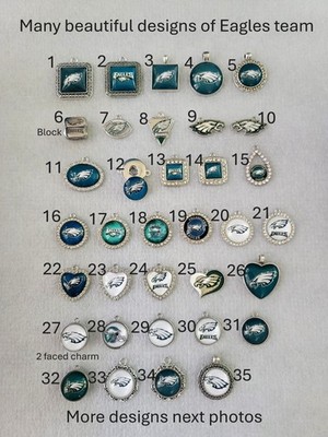 Sale set from 2-4 pcs charms of Philadelphia Eagles Football team, Many designs