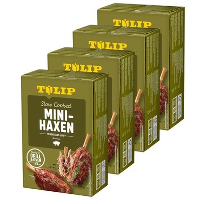 TULIP 4x Mini-Haxe 500g Vakuumverpackt und im Backofen oder Grill zubereitet