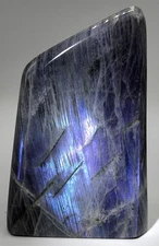 850g Blue Flash Labradorite Free Form Polished Standing Crystal Healing Display