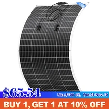 Flexible 200W Mono Solar Panel 12V Power Portable Camping Home RV Battery Charge
