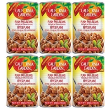 California Garden - Premium Fava Beans, Plain (6 Pack) 15.9oz x 6 
