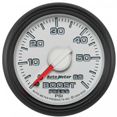 Auto Meter 8505 Factory Match Dodge 2 1/16'' Mechanical Boost Gauge 0-60 PSI