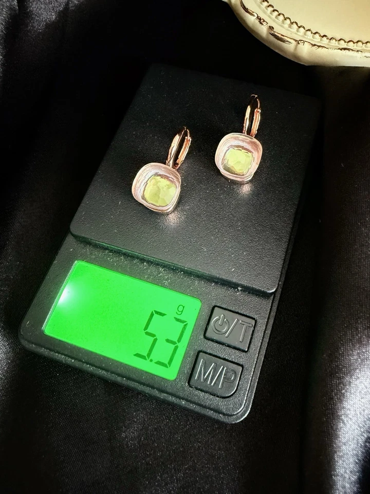 750 Pamellato Luxury Design Pendientes Estampados, Amatista, Enrollados, 6 Gr. Nuevo Foto 2 de 4