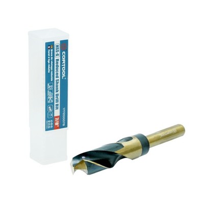 CORTOOL 7/8 Inch Drill Bit | Reduced Shank High Speed Inch, Black & Gold