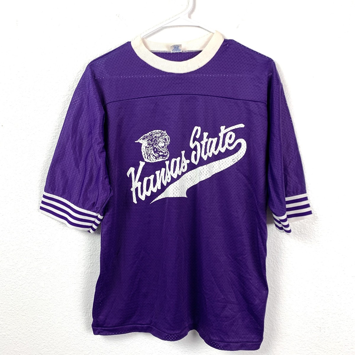 Vintage Artex Kansas State Wildcats Retro Mesh Football Jersey T