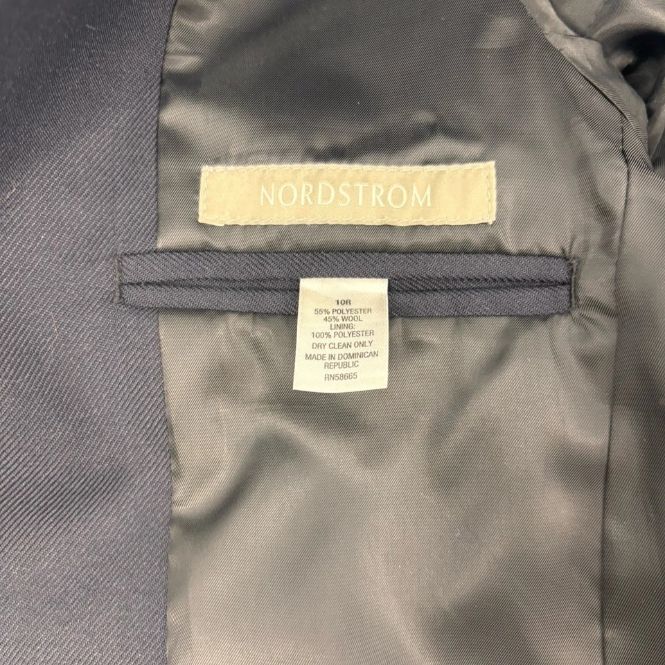 Chaqueta Blazer Nordstrom Azul Marino Oscuro Jóvenes Niños Talla 10 Regular Foto 3 de 4