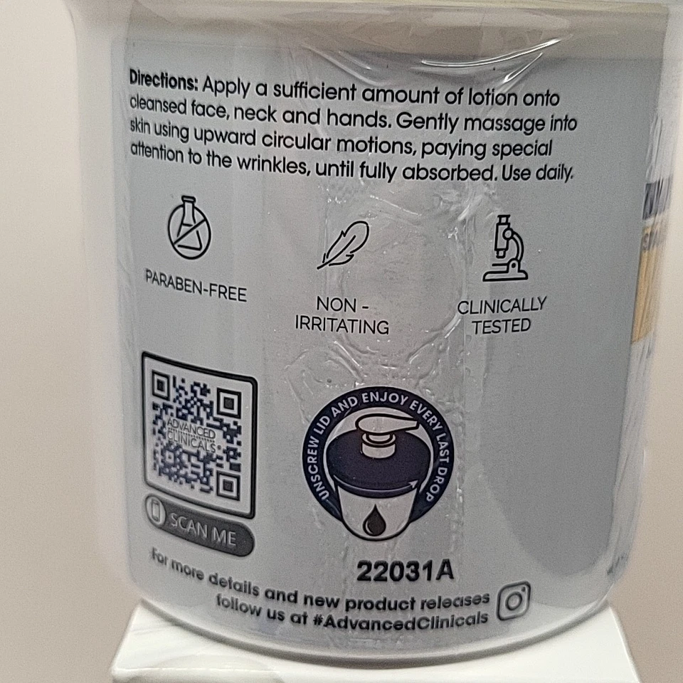 Advanced Clinicals Retinol Body Cream + Encapsulated Retinol Face Moisturizer - Image 4 of 4