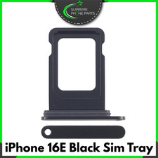 For iPhone 16E Replacement Sim Tray Holder Slot ( Black ) - UK Seller