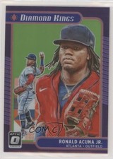 2021 Panini Donruss Optic Diamond Kings Lime Green Prizm Ronald Acuna Jr 0g5z
