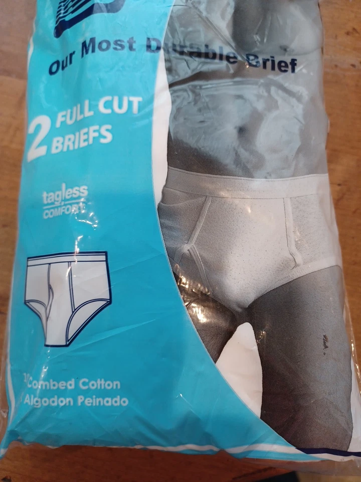 Ropa interior vintage Belton Covington calzoncillos 100 % algodón corte completo sin etiquetas XL 42 Foto 3 de 4