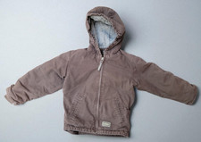 SCHMIDT Coat Winter Insulated YOUTH SMALL Reg. 6-8 Hooded Jacket Front Zip BROWN