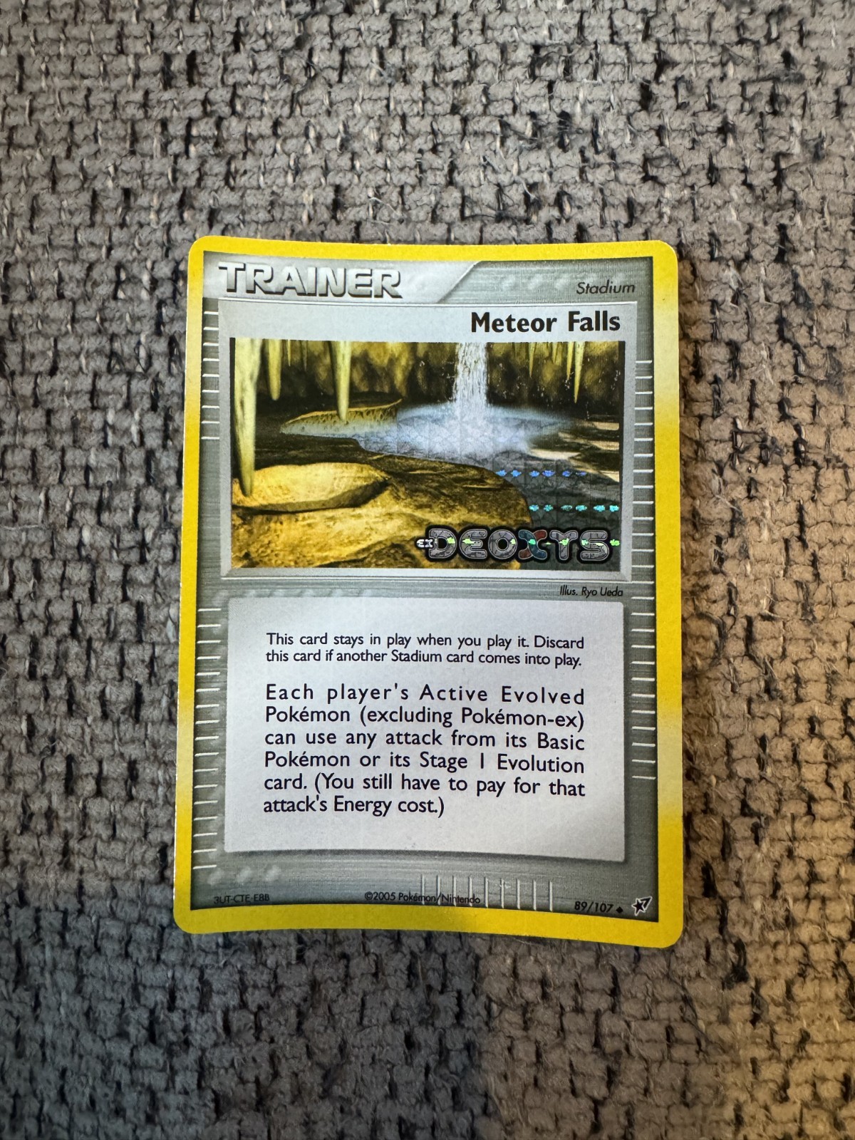 2005 Pokemon EX Deoxys #89 Meteor Falls Reverse Holo NM Rare Card STAMPED