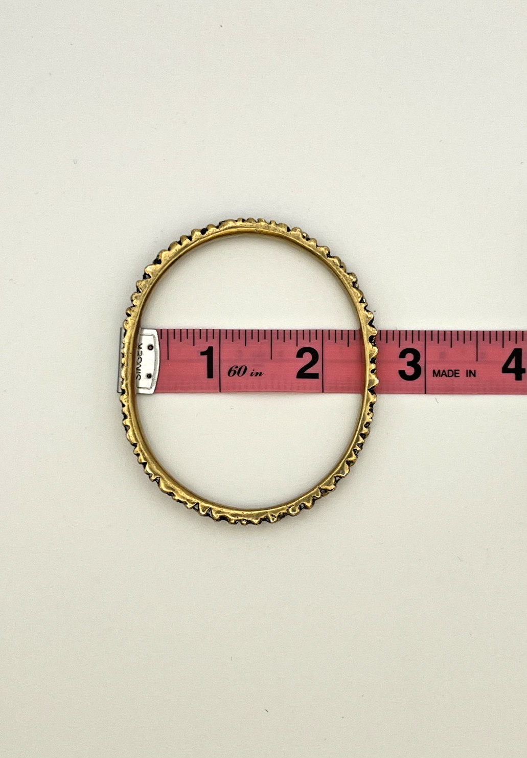 vintage stackable bangle bracelets (4), brass and… - image 6