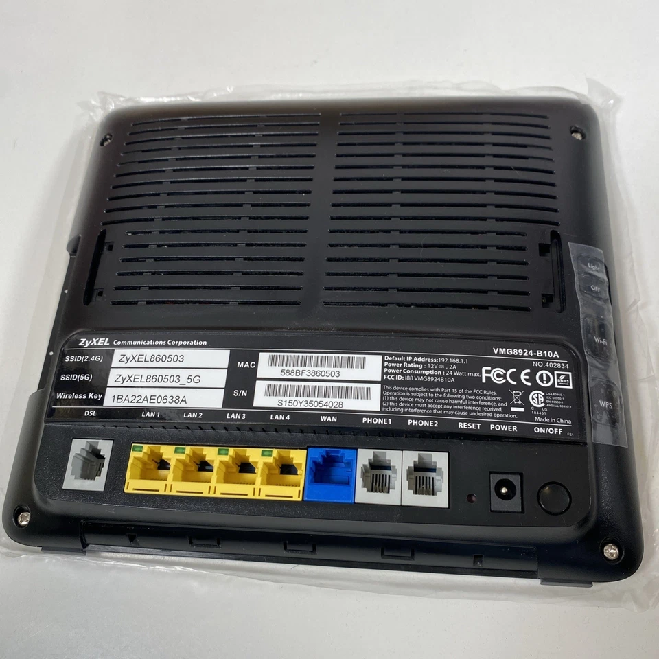ZyXEL VMG8324-B10A Wireless N VDSL2 VoIP  New - Image 3 of 4