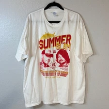 WWE 2016 SummerSlam John Cena vs AJ Styles XXL PPV Match Collector Tee Graphic