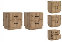 Nachttisch 2Er Set Nachtschrank Artisan-Eiche 43X34,5X44,5 Cm