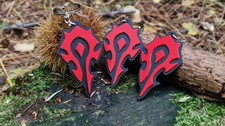 Image of Horde Inspired Keychain | World of Warcraft Symbol | Backpack Charm