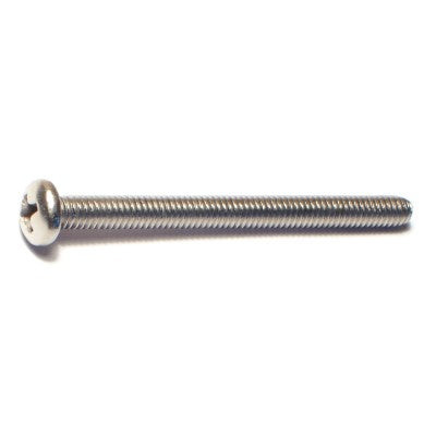#8-32 x 2'' 18-8 Stainless Steel Coarse Thread Phillips Pan Head Machine Screws