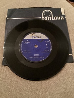 The Dave Brubeck Quartet - Take Five 7'' Single Fontana Record 1959 Vinyl H.339
