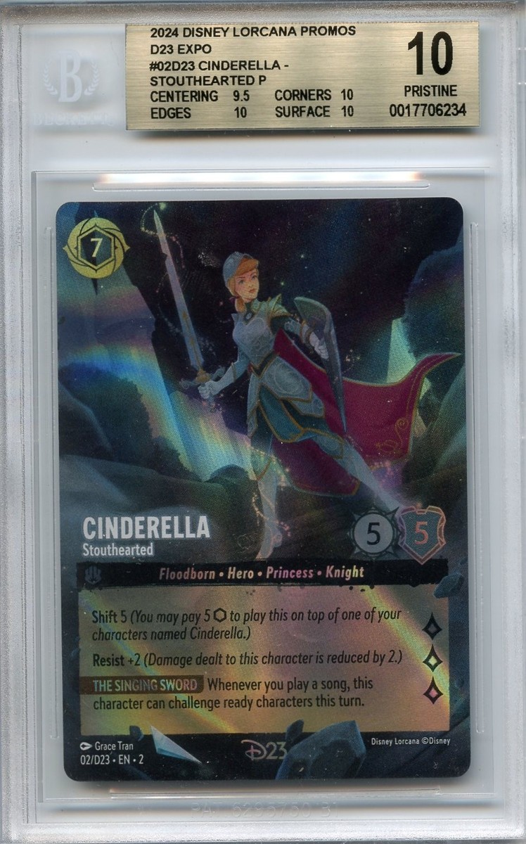 BGS 10 Pristine ** Complete Set of Six 2024 D23 Disney Lorcana