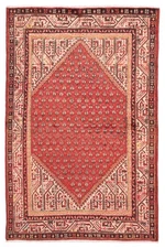 4'0" x 6'4" Traditional Vintage Hand Knotted Oriental Carpet Wool Area Rug