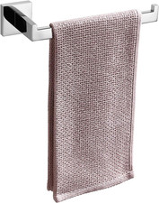 Premium Stainless Steel Hand Towel Holder, Square Hand Towel Ring Heavy Duty Wal