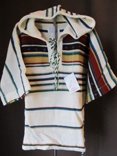 Vintage 60s Ethnic Boho hoodie top Size Small