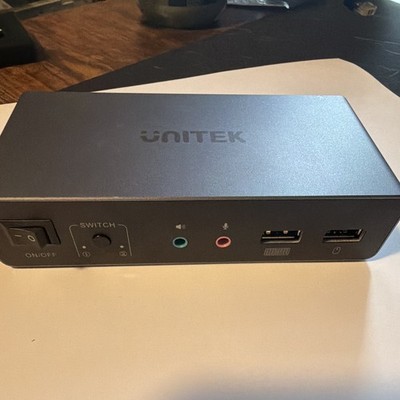 Unitek USB 3.0 HDMI 2 In 2 Out Powered KVM Switch Box SJW-KM202B
