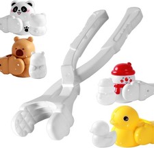 Snow Ball Clip, Cartoon Capybara Design, PP, Ice Mold, Snowman Maker