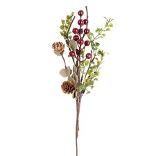 Set of 4 Artificial Eucalyptus and Berry 12-1/2" Floral Sprays