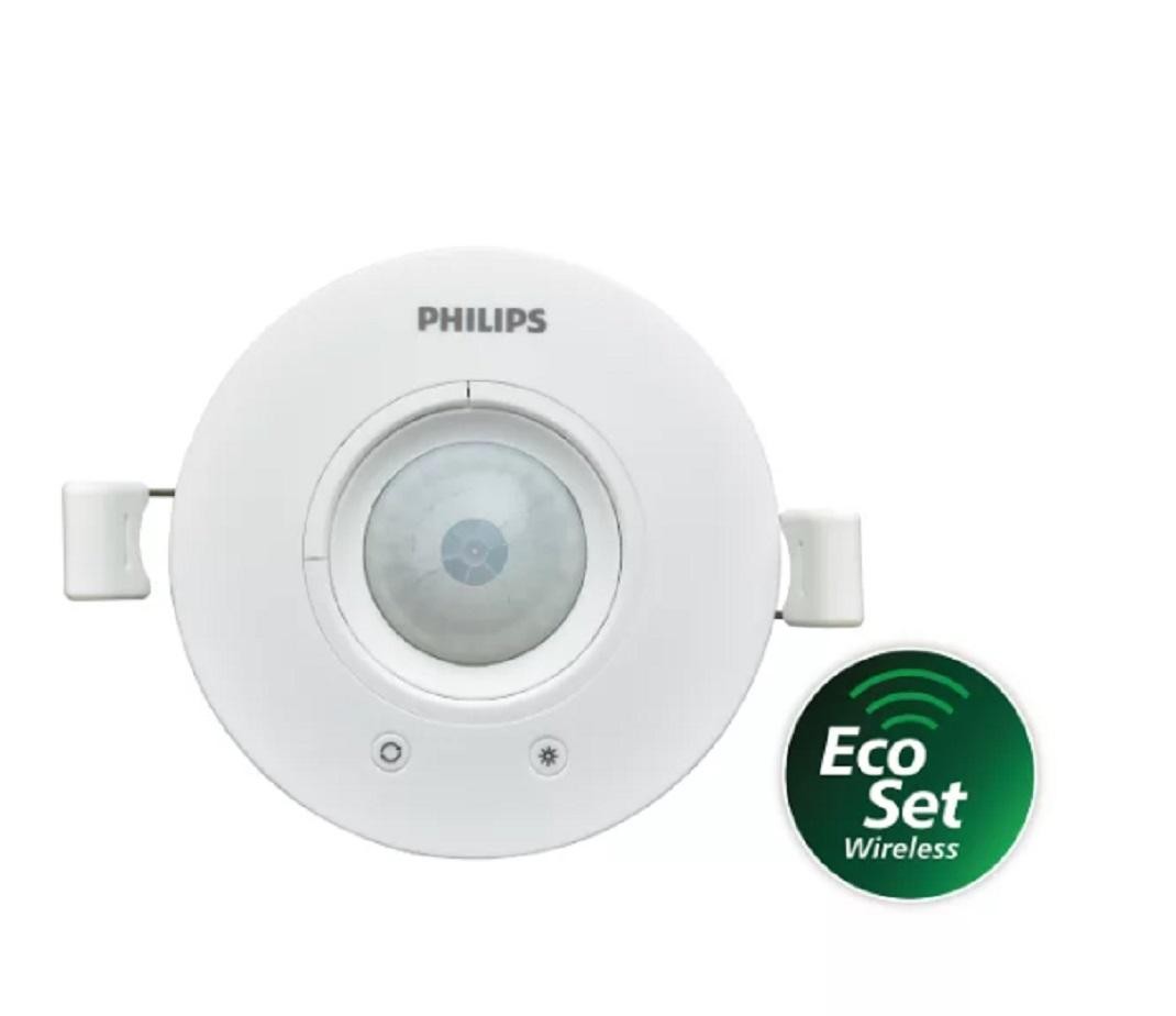 Sensore Movimento Philips EXT2010 EcoSet PIR AC White - Efficienza Ufficio
