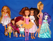 Mixed Lot of 10 Dolls for Play/Parts/OOAK ~ Barbie, Sparkle, Moxie, MLP & More