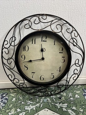 Dekorative Wanduhr im Vintage-/Landhausstil   Metall   Sompex - Gebraucht