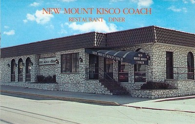 1983 NY New Mount Kisco Coach Restaurant Diner UNP Mint Postcard A9