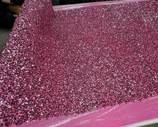 Pink Sequin Stretch Velvet Fabric Sparkly Spandex Costumes Dancewear