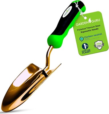 Garden Guru Super Strong Titanium Trowel Hand Shovel 1 Pack, 