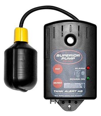 Sump Pump Alarm System High Water Level Alert Float Switch Basement Sewage Tank