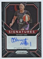 Odyssey Sims 2021 Panini WNBA Prizm Signatures Autograph SG-ODS Atlanta Dream AU