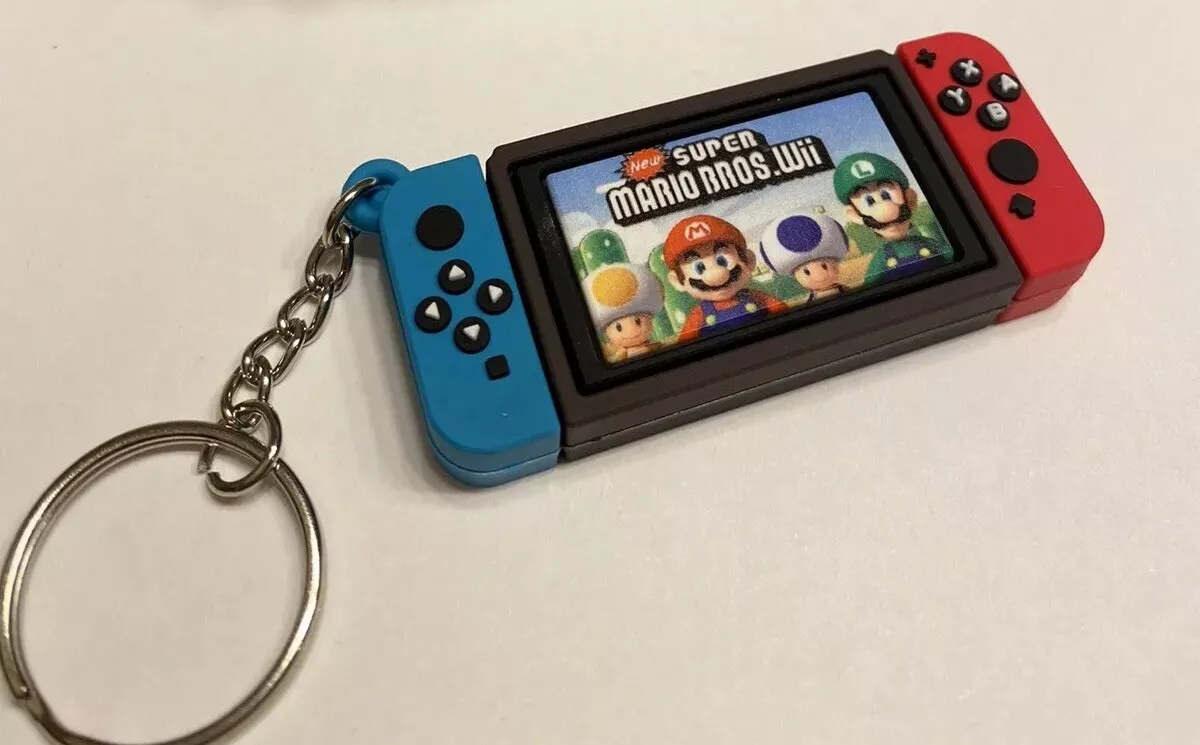 Nintendo switch mini keychain game gift video keyring Super Mario